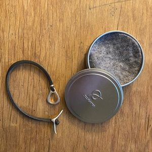 Jill Platner rawhide bracelet